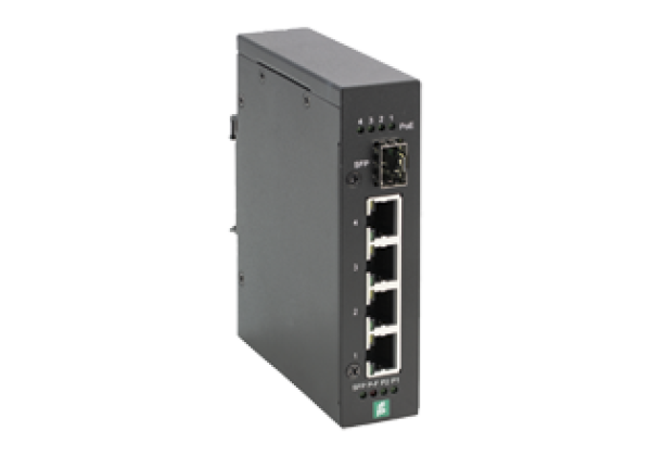 Ethernet switch unmanaged PoE gigabit ICRL-U-4RJ45/SFP-PoE-G-DIN