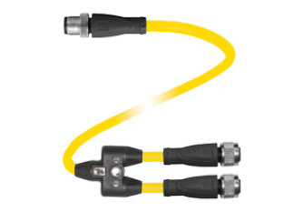 Y connection cable V1-G-YE0,15/,25-PUR-T-0,3-V1-G Y connection cable V1-G-YE0,15/,25-PUR-T-0,3-V1-G