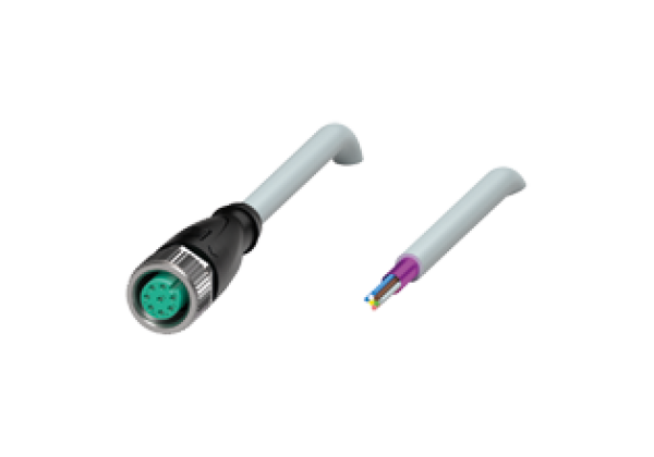 Cable socket, shielded V17-G-5M-PUR