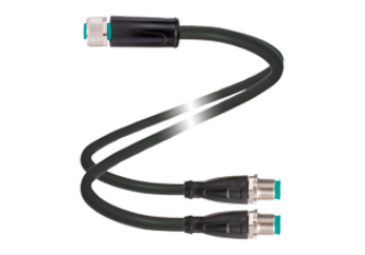 Y connection cable V11S/V15S-G-0,2M-PUR-T-V1-GX-Y Y connection cable V11S/V15S-G-0,2M-PUR-T-V1-GX-Y