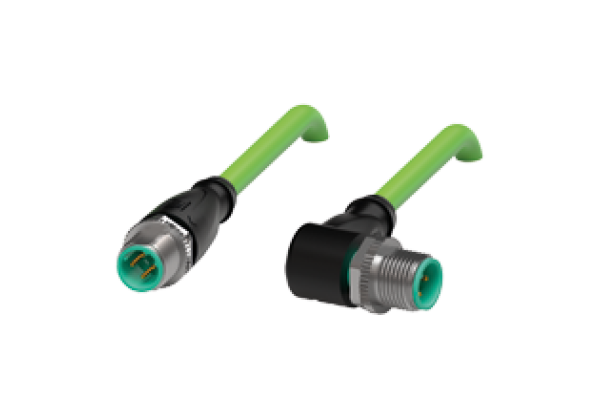 Connection cable, Ethernet V1SD-G-GN1,2M-PUR-E2S-V1D-W