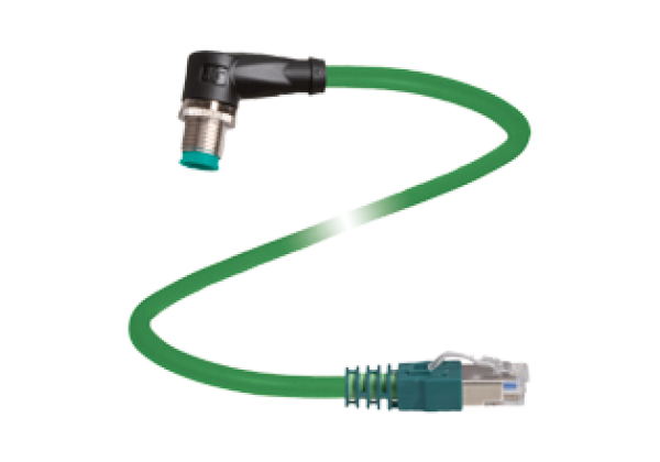 Connection cable, Ethernet V1SD-W-GN2M-PUR-E2S-V45-G