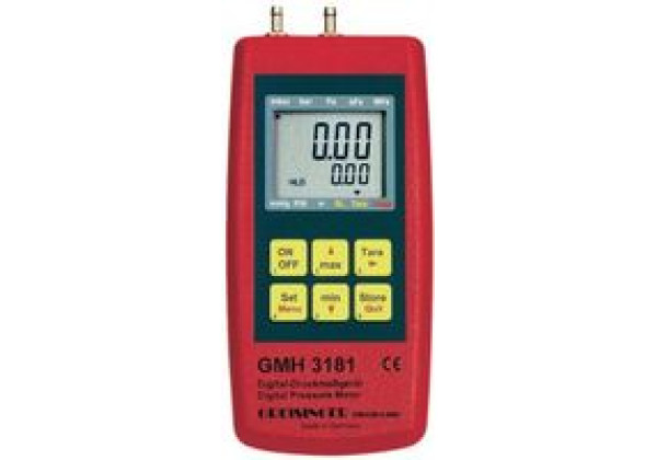 600649 Greisinger GMH 3181-01 Druck-Messgerät Luftdruck, Nicht aggressive Gase, Korrosive Gase -0.001 - 0.02