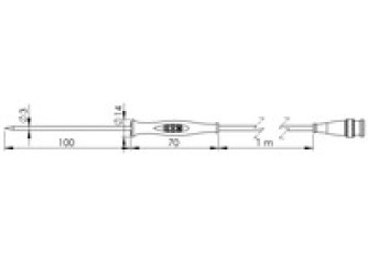 610861 Greisinger GF 1T Einstechfühler -70 bis 250°C Fühler-Typ Pt1000