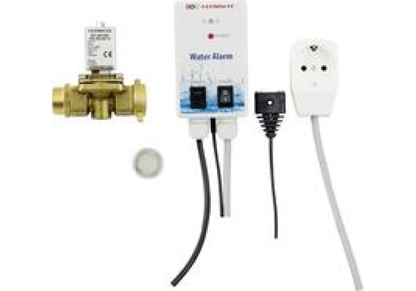 Greisinger 603934 Wassermelder mit Magnet-Absperrventil, mit externem Sensor netzbetrieben