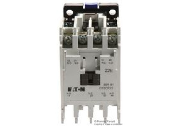 EATON CUTLER HAMMER D15CR22AB POWER RELAY, DPST-NO/DPST-NC, Contact Co