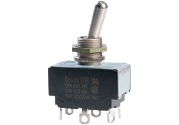 EATON 7803K13 SWITCH, TOGGLE, DPDT, 20A, 250V, Switch