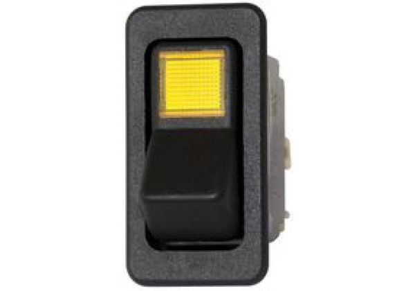 EATON 8005K23N113V42 SWITCH, ROCKER, SPST, 15A, 28VAC, BLACK,