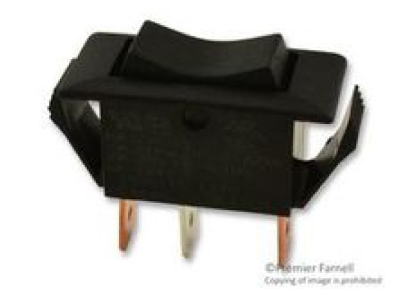 EATON 1506-11E SWITCH, ROCKER, SPDT, 15A, 250V, BLACK,