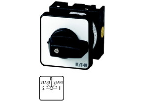 000982 982 - T0-3-8426/E - Auxiliary winding switch, Contacts: 6, 20 A, front plate: 2-