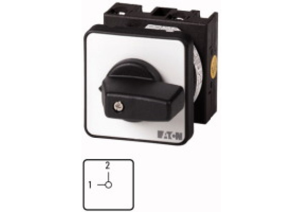 009281 9281 - T0-1-15441/E - Changeoverswitches, Contacts: 2, 20 A, front plate: 1-2, 9
