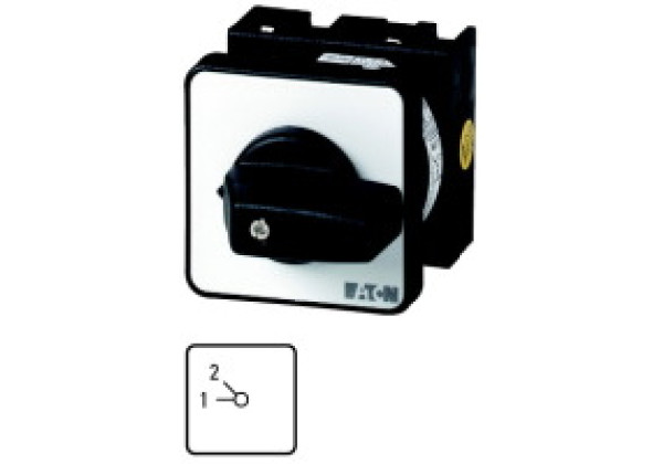 009355 9355 - T0-1-176/E - Step switches, Contacts: 2, 20 A, front plate: 1-2, 45 °, ma