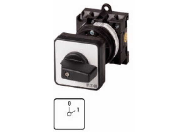 009481 9481 - T0-1-8201/Z - ON-OFF switches, Contacts: 2, 20 A, front plate: 0-1, 60 °,