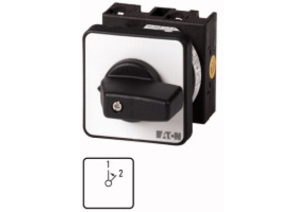 009740 9740 - T0-1-8295/EZ - Changeoverswitches, Contacts: 2, 20 A, front plate: 1 < 2, 4