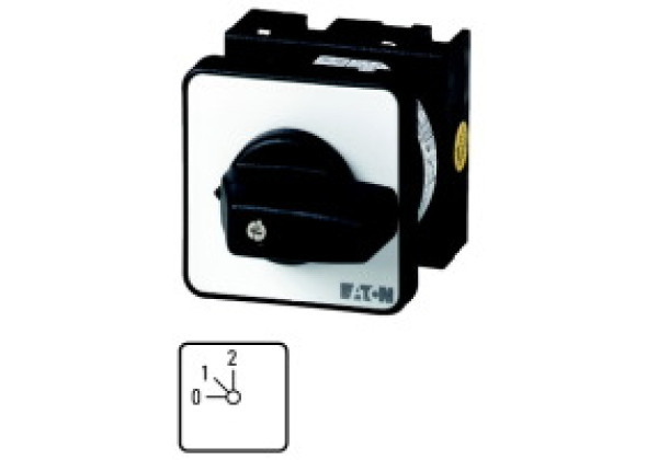 011189 11189 - T0-2-15029/E - Step switches, Contacts: 4, 20 A, front plate: 0-2, 45 °,