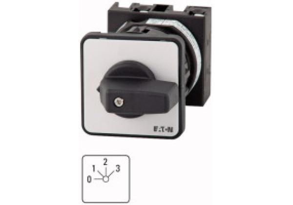 011503 11503 - T0-2-171/EZ - Step switches, Contacts: 3, 20 A, front plate: 0-3, 45 °,