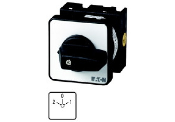 012274 12274 - T0-3-123/E - Reversing switches, Contacts: 6, 20 A, front plate: 2-0-1,