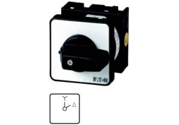 013536 13536 - T0-4-133/E - Star-delta switches, Contacts: 8, 20 A, front plate: Y-D, 6