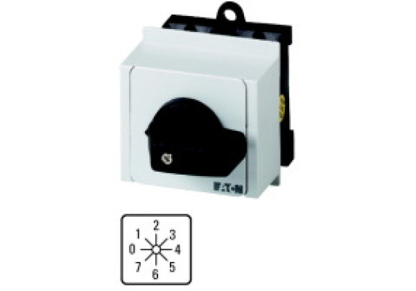 013554 13554 - T0-4-146/IVS - Step switches, Contacts: 7, 20 A, front plate: 0-7, 45 °,