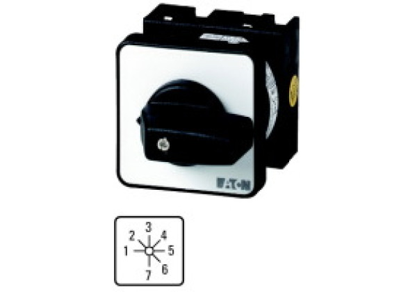015975 15975 - T0-7-8254/EZ - Step switches, Contacts: 14, 20 A, front plate: 1-7, 45 °