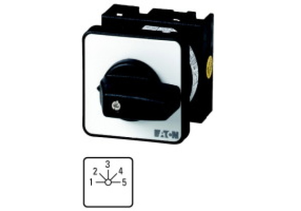 016095 16095 - T0-8-15152/EZ - Step switches, Contacts: 15, 20 A, front plate: 1-5, 45
