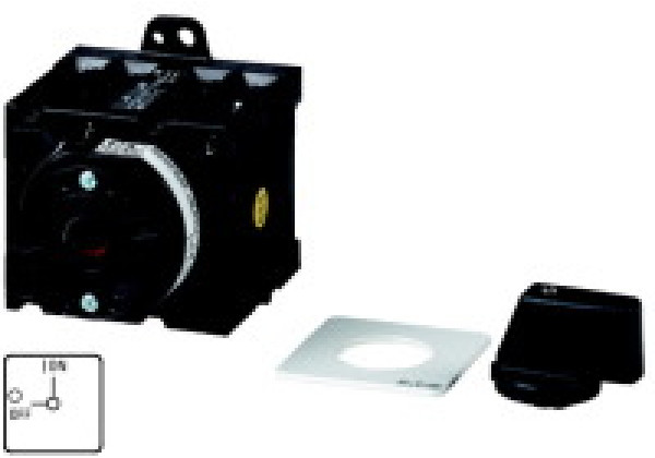 018864 18864 - T3-3-15680/XZ - On-Off switch, 3 pole + N + 1 N/O + 1 N/C, 32 A, 90 °, r