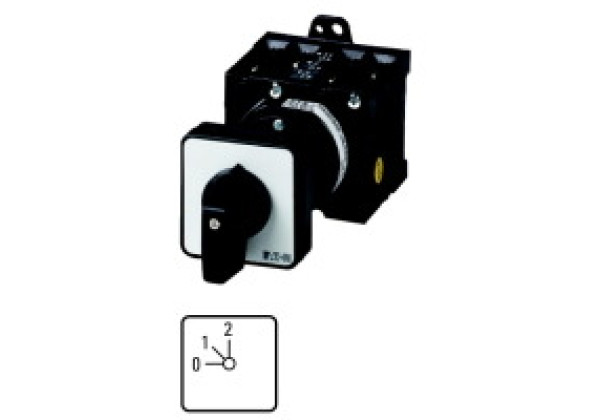 020019 20019 - T3-3-8314/Z - Step switches, Contacts: 6, 32 A, front plate: 0-2, 45 °,