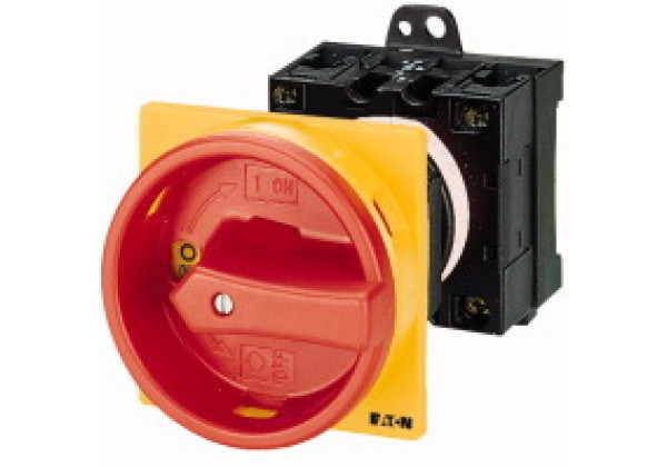 033358 33358 - T3-2-1/V/SVB - Main switch, 3 pole, 32 A, Emergency-Stop function, 90 °,