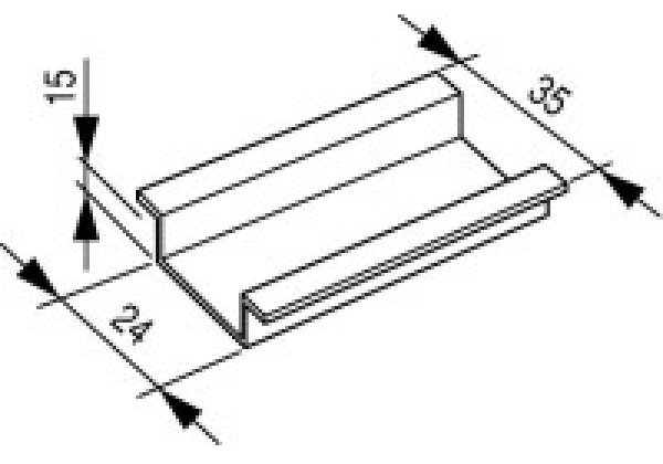 050657 50657 - TS35X15 - Top-hat rail 35x15mm