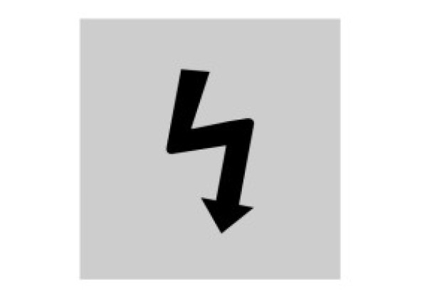 062107 62107 - 920LQ25 - Insert label, transparent, symbol electrical voltage