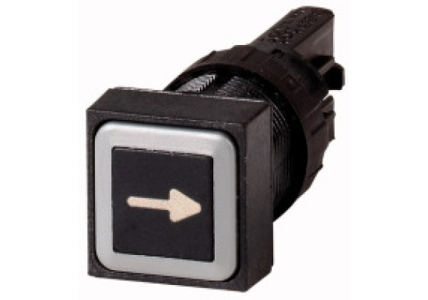 080166 80166 - Q18D-33 - Pushbutton, black, momentary