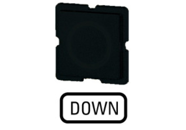 091152 91152 - 273TQ25 - Button plate, black, DOWN