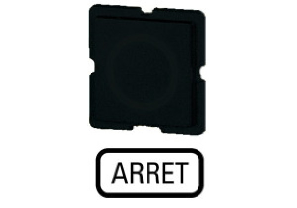 091508 91508 - 317TQ25 - Button plate, red, ARRET