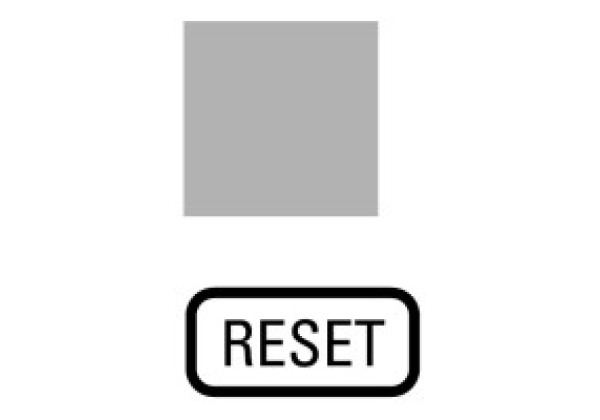 092844 92844 - 287LQ25 - Insert label, transparent, RESET