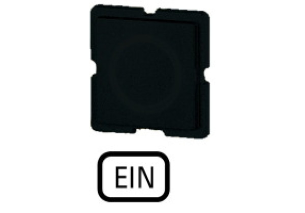 093461 93461 - 121TQ25 - Button plate, black, ON
