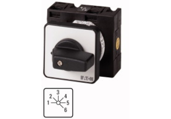 097459 97459 - T3-3-8233/E - Step switches, Contacts: 6, 32 A, front plate: 1-6, 45 °,
