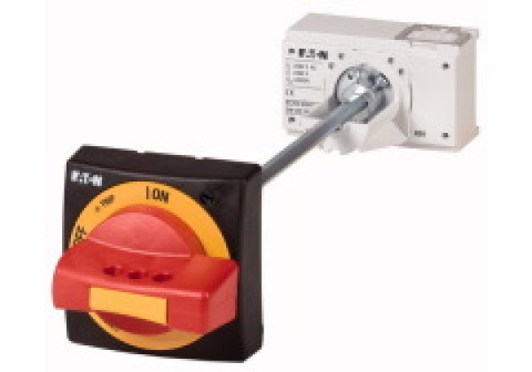 100680 - NZM2-XTVDVR-0-NA - Door coupling rotary handle, red-yellow, lockable, s