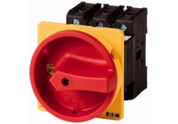 110200 - P3-100/E/SVB - Main switch, 3 pole, 100 A, Emergency-Stop function, flu
