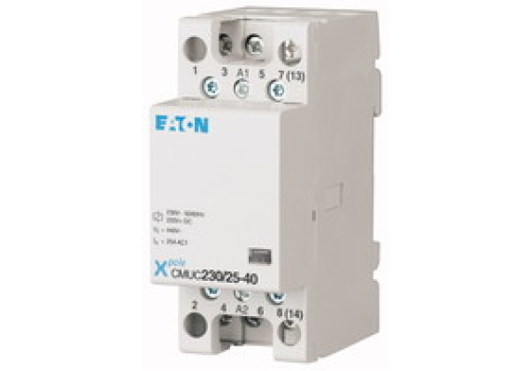 137401 - CMUC230/25-31 - Installation contactor, 230 VAC/DC, 3N/C+1N/O, 25A