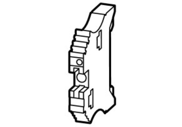 140130 - XN-WEW-35/2-SW - End bracket for XI/ON station