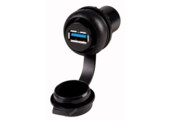 147541 - M22S-USB - Front element, black, +USB 3.0