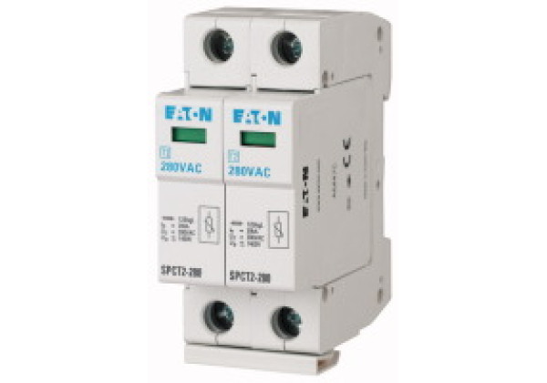 167599 - SPCT2-335/2 - Plug-in surge arresters, 2 p, 335VAC, 2 x 20 kA