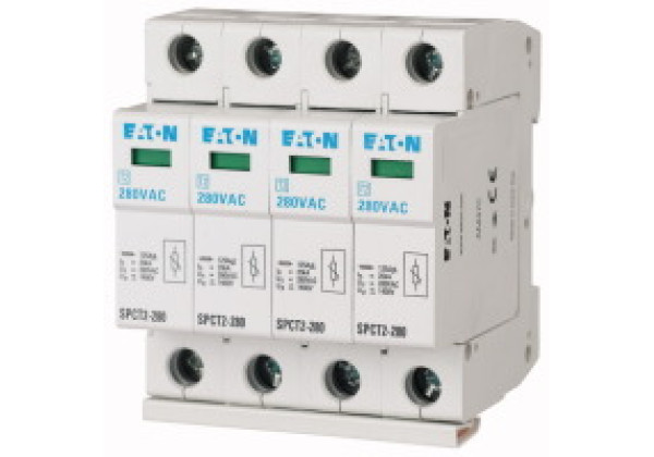 167601 - SPCT2-335/4 - Plug-in surge arresters, 4 p, 335VAC, 4 x 20 kA