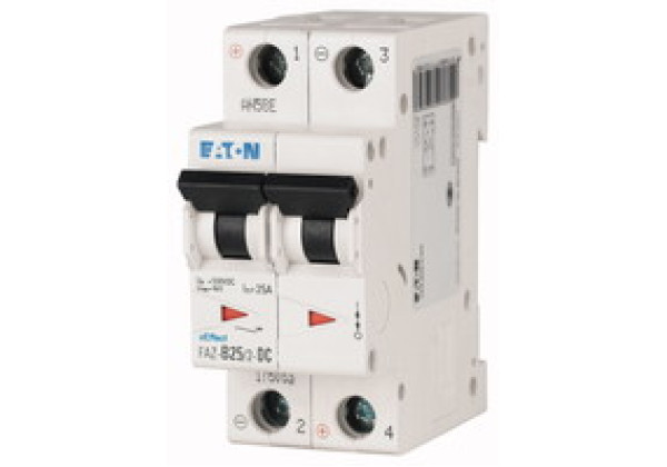176076 - Miniature circuit breaker (MCB), 3A, 2 p, type B characteristic, DC