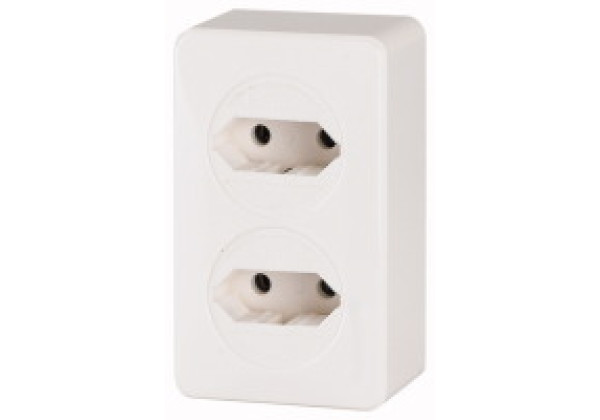 178971 - S2-KLV - Socket outlet 2-position, with EURO2 adapter, with plug-in uni