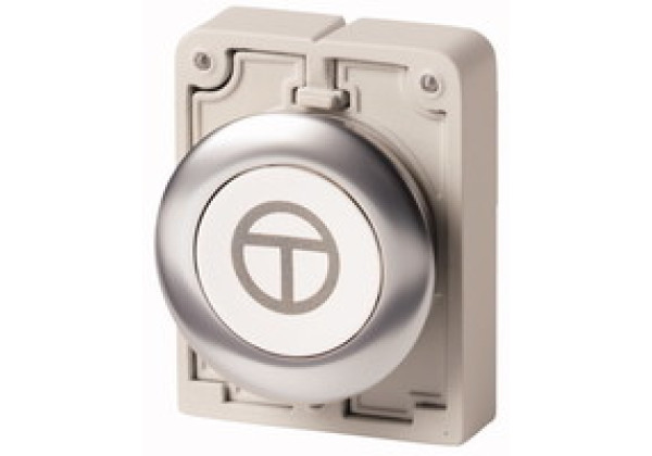 182963 - Pushbuttons, Flat Front, flush, momentary, white, labeled