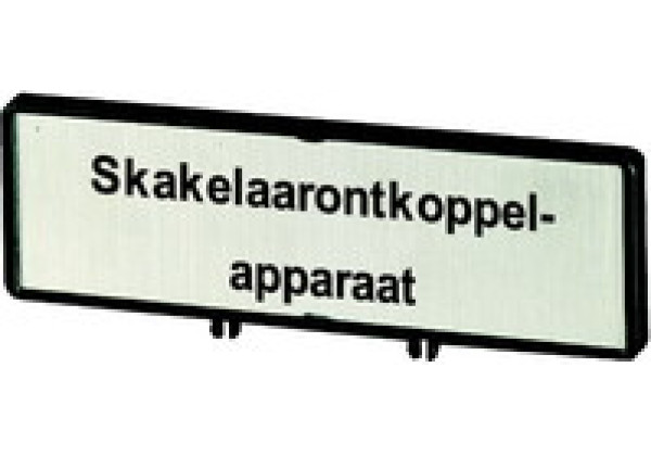 186907 - ZFSNT81-T0 - Clamp with label, + label, Mains isolating device, in AF,