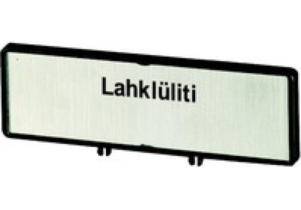 186909 - ZFSNT82-T0 - Clamp with label, + label, Mains isolating device, in ET,