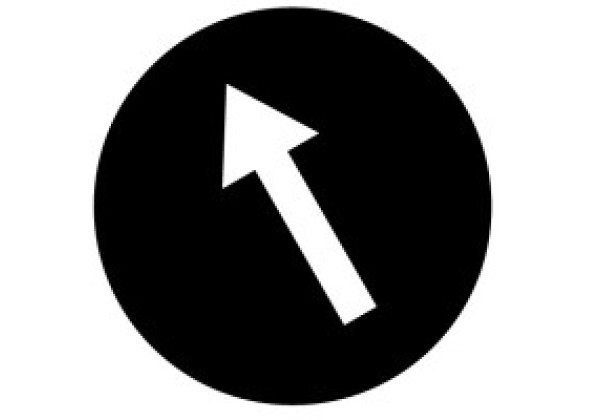 218219 - M22-XDH-S-X8 - Button plate, raised black, arrow symbol