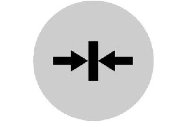 218312 - M22-XDL-W-X14 - Button lens, flat white, clamp symbol